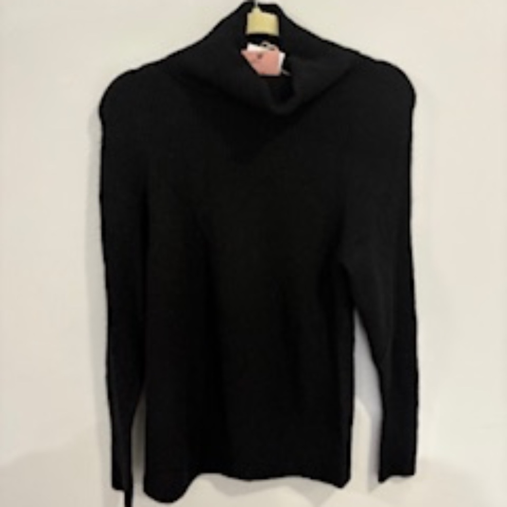 NWT Quince Baby Alpaca-Wool Turtleneck Black Size Small